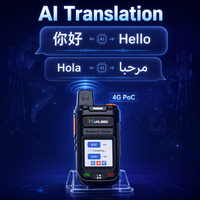 Radio XUNLIBAO AI Translator 4G LTE PoC GPS double SIM mini portable, sans frais de plateforme, à vie, 830 USB Type-C, talkie-walkie robuste