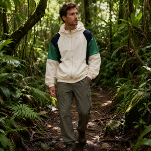 Chaqueta de Trabajo para <span class=keywords><strong>Hombre</strong></span> con Capucha Desmontable, Media Cremallera, Estilo Americano, Casual, Ligera, para Otoño, Tallas S-2XL, Marca Privada, OEM Llave en Mano - Product Image 4