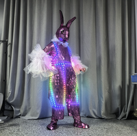 Costume élégant et coloré en coton effet miroir pour homme, ensemble complet pour soirée, carnaval, défilé, spectacle