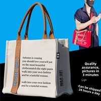 Sac fourre-tout en toile 3D avec motif personnalisé, logo imprimé numériquement, sac à main pour étudiants, sac bandoulière avec ruban, personnalisation haut de gamme