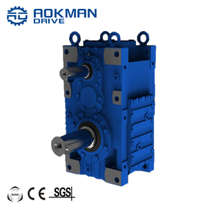 Reductor de Caja de Engranajes Helicoidales de Servicio Pesado Aokman, Relación 1:80, Hierro Fundido Templado para Fresadora - Product Image 4