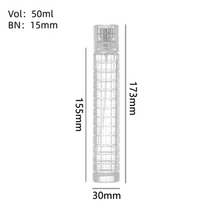 Botellas de Perfume de Vidrio Transparente de 30/50 ml de la Marca <span class=keywords><strong>BEYO</strong></span>, Listas para Usar, con Pulverizador, Envases Pequeños, Botellas Vacías al por Mayor, Tapas - Product Image 4