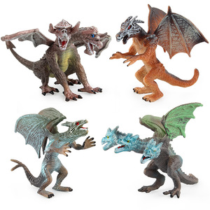 <span class=keywords><strong>Figurine</strong></span> de monstre mutant <span class=keywords><strong>dinosaure</strong></span> volant de style occidental, 4 pièces, collection de figurines statiques de monstres divins, cadeau - Product Image 4