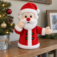 Marionnette en peluche personnalisée de la série de Noël, adorable marionnette de Noël en peluche pour enfants, jouet de jeu de rôle pour raconter des histoires, cadeau de vacances