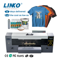 Imprimante DTF numérique A3 rose LINKO 2026 XP600 12 pouces avec four rose pour textiles et t-shirts, état neuf