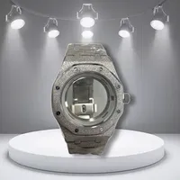 Accessoires de montre, boîtier en acier inoxydable transparent de 41mm, bracelet adapté au mouvement NH35/36