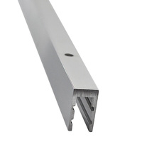 Profil de douche en aluminium de série 6000, anodisé noir brillant, de haute qualité, personnalisé en usine, soudage, pliage, découpe sur mesure