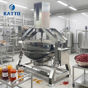 Marmite de Cuisson Industrielle Électrique 500 L, Cuiseur à Crème et Pâte avec Système de Chauffage à Huile Thermique, Chaudière à Vapeur 500L - Product Image 1