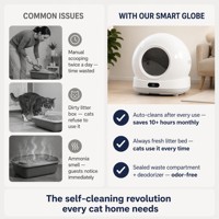 Litière automatique intelligente Tuya pour chat, contrôle à distance par application, contrôle des odeurs, toilette pour animaux de compagnie, certifiée FCC pour chats d'intérieur