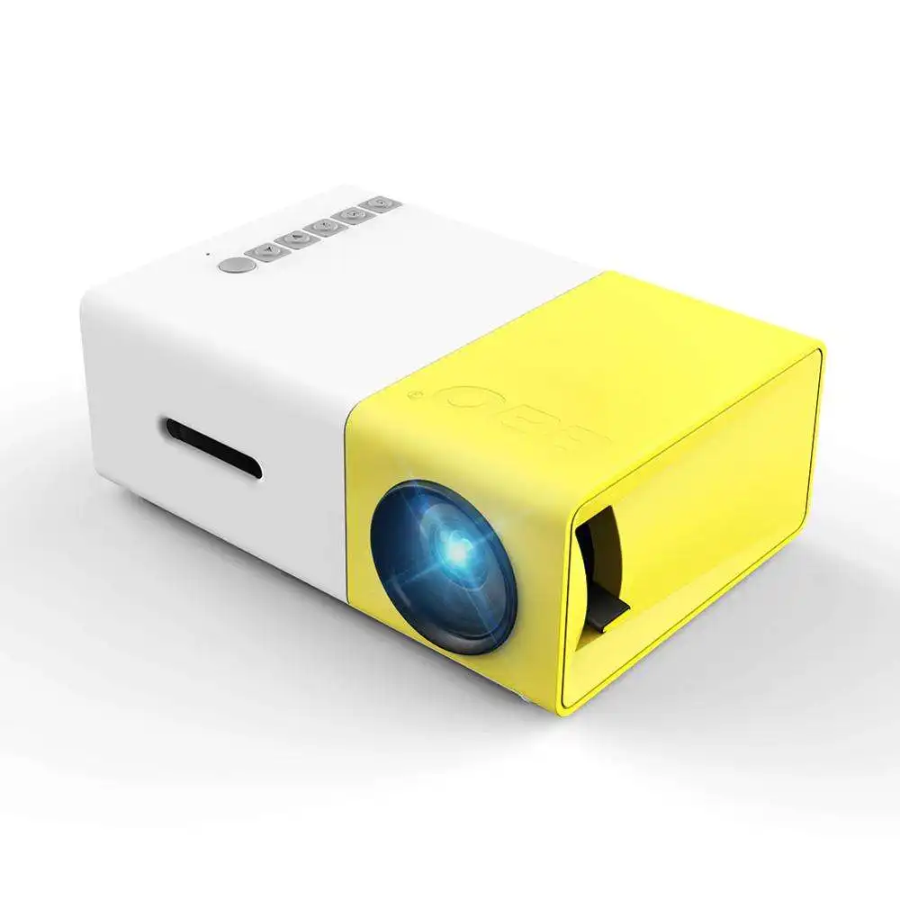 Ev sineması taşınabilir mini multimedya projektörü YG-300 600 lümen lazer projektör 4k YG300