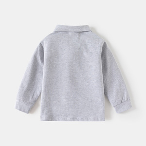2025 printemps nouveau polo décontracté pour enfants pour garçons T-Shirt à manches longues dessin animé haut polyvalent pour bébé pour le printemps automne - Product Image 3