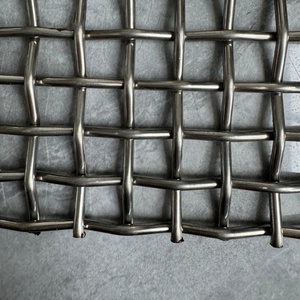 Maille de tamis vibrant pour concasseur de pierres et de sable de carrière minier à haute résistance 65mn 45 #   Maille de fil métallique tissée ondulée en acier au manganèse - Product Image 5