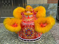 Usine de danse du Lion chinois artisanat à la main taille normale chine deux personnes Performance Costume de danse du Lion Culture chinoise danse Lion