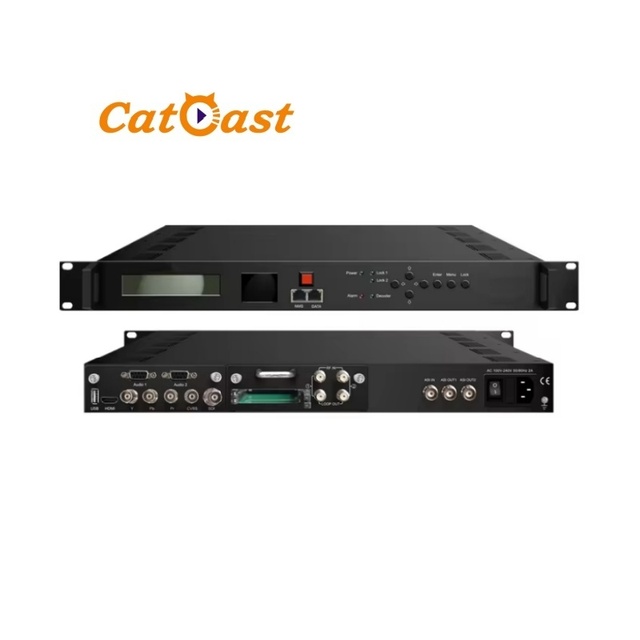 Digital TV DVBS DVBS2 HD Satellite Receiver HD IRD With ASI IP Output Satellite Receiver