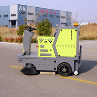 Balayeuse autoportée ouverte XY-A15, largeur de nettoyage 1400 mm, bac à poussière 200 L, alimentation par batterie 48 V, pour entrepôts, usines et rues