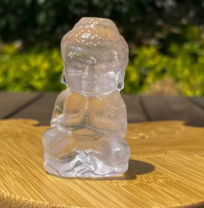 Figura de Buda Bebé Tallada a Mano en Amatista Natural y Cuarzo Rosa, Estatua de Cristal Curativo para Regalo Espiritual, Decoración del Hogar, Venta al Por Mayor - Product Image 2