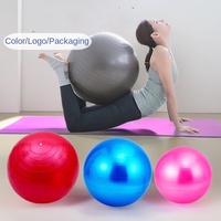 Ballon de fitness et de yoga anti-éclatement avec logo personnalisé et design texturé pour équipement de sport