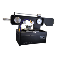 Machine de découpe circulaire de précision à fil diamanté de 2 pouces pour tiges de verre, modèle HW 2026, pour usage en laboratoire