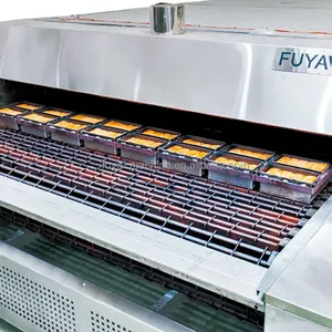 Automazione forno Tunnel forno trasportatore continuo/pane tostato linea di cottura automatica completa