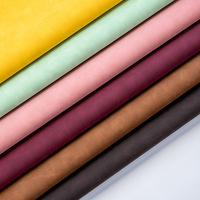 Tissu en cuir PU gaufré bicolore, anti-moisissure, résistant à l'abrasion, pour sacs, articles de golf, textiles de maison (épaisseur 0,7 mm, 54/55 pouces)