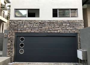 <span class=keywords><strong>Porte</strong></span> <span class=keywords><strong>de</strong></span> <span class=keywords><strong>garage</strong></span> automatique en alliage d'aluminium, design imitation bois, antivol, moderne, électrique, latérale, pour usage domestique - Tailles 16x7 10x10 10x9 8x12 8x8 - Product Image 2