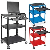 Nouvelle armoire à roulettes à trois niveaux pour atelier métallique, chariot à outils informatique personnalisable OEM/OBM avec garantie de 3 ans