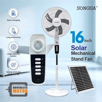 Customization Portable Energy Efficient Household Commercial Hotel 16 Inch Brushless Motor Rechargeable Electric standing Fan