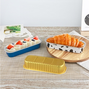 500pcs <strong>Disposable</strong> Aluminum Foil Baking Cups 7oz <strong>Mini</strong> Cake Pans Rectangle Cupcake Containers For <strong>Dessert</strong> Cheesecake Creme Brulee - Product Image 6