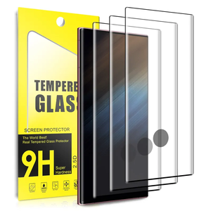 Protecteur d'écran en verre trempé 3d curve edge glue ultrasonique fingerprint quick unlock pour samsung note9 s20 s22 s23 s24 ultra - Product Image 1