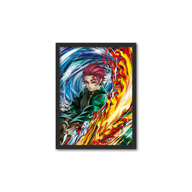 Wholesale Custom of 3d Lenticular Triple Flip Poster Dragon Ball One Piece Demon Slayer 3d Anime Poster 3d Poster Anime Prints
