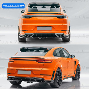 Kit de carrosserie YICKU haut de gamme MSY pour <span class=keywords><strong>Porsche</strong></span> <span class=keywords><strong>Cayenne</strong></span> coupé <span class=keywords><strong>Turbo</strong></span> 2018-2023 Kit de carrosserie en Fiber de carbone Spoiler de sourcil de roue à lèvre avant - Product Image 3