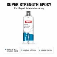 Perekat Epoksi Kekuatan Industri XMC 5005 50ml Kartrid Dua Tabung Kompatibilitas Universal untuk Perbaikan Perhiasan Logam