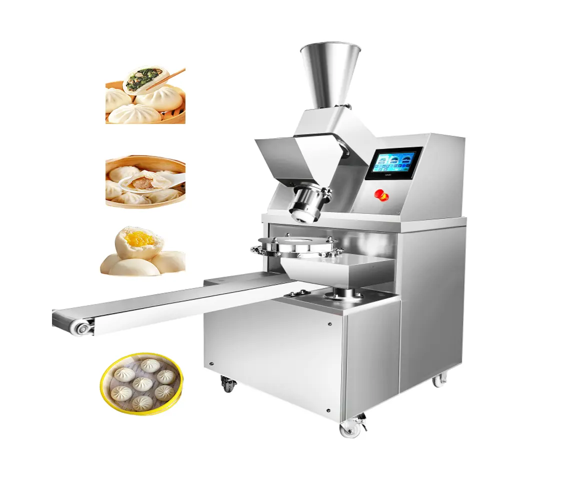 Ünlü gıda başparmak çörekler Xiaolong Bao makinesi makinesi buğulanmış çörekler yapma makinesi