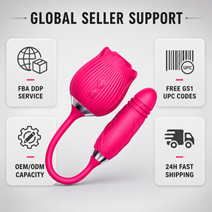 Vibrateur Rose de Haute Qualité pour Femmes, Simulation de Langue, Stimulation Clitoridienne et des Mamelons, Silicone Rechargeable, Étanche IPX7, USB - Product Image 1