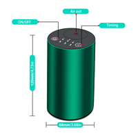 Diffuseur d'huiles essentielles portable en métal sans eau - Kit de démarrage - Comprend 4 x 10 ml d'huiles essentielles - Utilisation en voiture - Purificateur d'air - Aromathérapie