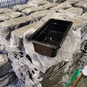 1/3*150mm High Quality Goodman Clear/Black <b>PC</b> Plastic GN Pan Food <b>Storage</b> Container <b>for</b> Hotels and Restaurants - Product Image 4