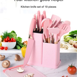 Wholesale 19 Pcs Kitchenware Set Kitchen Accessories and Gadgets Silicone Cooking Kitchen Utensils with Knife - Product Image 5