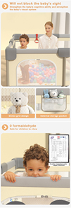 Nuevo Corralito para Bebés Lavable y Sin Costuras - Diseño Atractivo para Exteriores para un Tiempo de Juego Seguro - Product Image 6