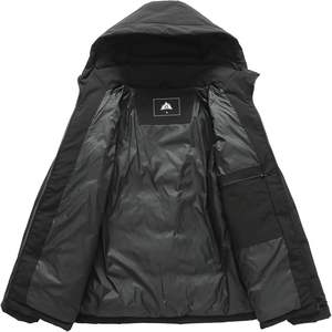 เสื้อแจ็คเก็ตพัฟเฟอร์น้ำหนักเบาสำหรับผู้หญิง ยี่ห้อ Moerdeng แบบมีซิปเต็มตัว พร้อมฮู้ด บุผ้านวม อุ่นสบายสำหรับฤดูหนาว กันน้ำได้ - Product Image 6