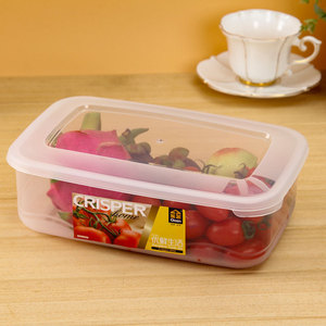 Crisper Home Plastic Food Storage <b>Container</b> Rectangle 6 Piece Set Fruit Vegetable <b>Refrigerator</b> Box - Product Image 1