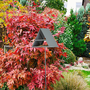 Подставка для кормушки для птиц JH-Mech для улицы, декоративная, водонепроницаемая, регулируемая по высоте, металлическая, на шесте - Product Image 1