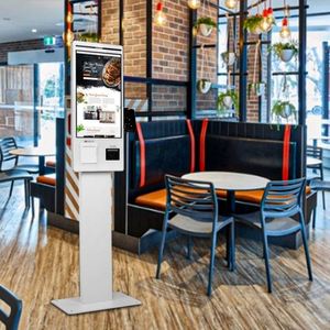 Kiosco con Pantalla Táctil Capacitiva de 23.8'' y 10 Puntos de Contacto, Montaje en Pared o de Pie, 1920*1080, con Caja Registradora, para Autoservicio Bancario, SDK, Venta al Por Mayor - Product Image 2