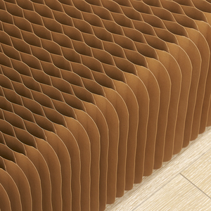 เตียงโซฟากระดาษแบบพกพาน้ำหนักเบาพร้อมตัวในห้องนั่งเล่นประหยัดพื้นที่ - Product Image 5