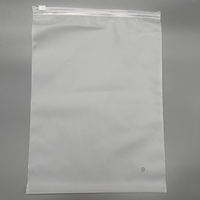 Sacs à fermeture éclair d'emballage en plastique biodégradable sablé, T-shirt et maillot de bain Sangles de poche de vêtement à fermeture éclair avec logos
