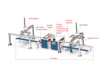 Machine de laminage de placages en film PVC et PET avec application de colle PUR pour contreplaqué 4x8 pieds, pour ligne de production de panneaux à base de bois