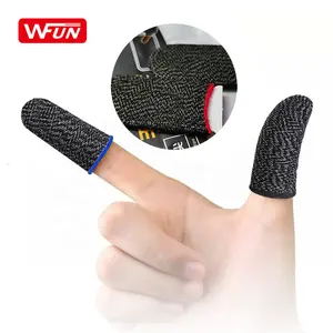 Anti-sudore traspirante fibra d'argento Mobile Gaming Finger Sleeve flessibile vespa Feelers 5 alveare per Flydigi game controller
