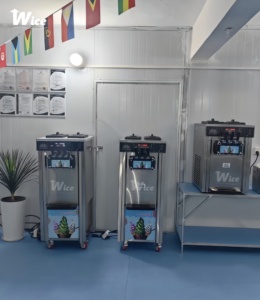 WICE Automatic Commercial Soft Serve <b>Ice</b> <b>Maker</b> Vertical Type Dual 5L Large Output Stainless Steel Machine WICE02A-BQL268 <b>Ice</b> Cre - Product Image 5