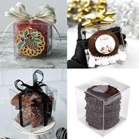 Boîte de cadeau en plastique PET transparent personnalisée en usine emballage de présentation en acétate pliable imprimé recyclable