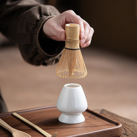 Astief Lot de 3 ou 4 pièces d'accessoires pour le Matcha, petit ensemble d'outils et de boîte personnalisée colorée, vente en gros