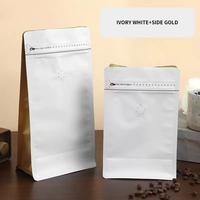 Sac d'emballage de café en mylar de feuille d'aluminium de taille personnalisée sac de grains de café de qualité supérieure avec valve